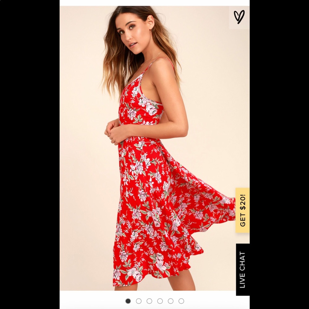 NWT Lulu’s Esperanza Midi Dress, Size: Medium